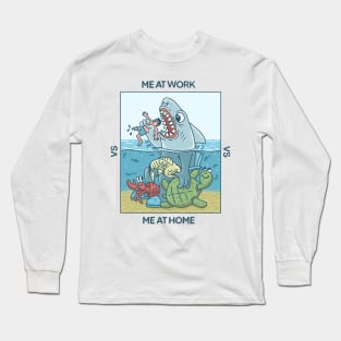 work vs home Long Sleeve T-Shirt